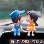 Charger l&#39;image dans la galerie, Car Accessories Cute Cartoon Love Couples Action Figure Figurines Balloon Ornament Auto Interior Dashboard for Girls Gifts Drop
