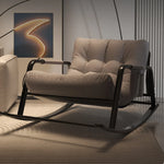 Charger l&#39;image dans la galerie, Double Rocking Chair Modern Minimalist Rocking Chairs Bedroom Balcony Living Room Recliner Luxury Bedroom Lazy Comfortable Sofa
