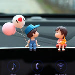 Charger l&#39;image dans la galerie, Cute Cartoon Couples Car Decoration Accessories Romantic Figurines Balloon Ornament Auto Interior Dashboard Accessories Gifts
