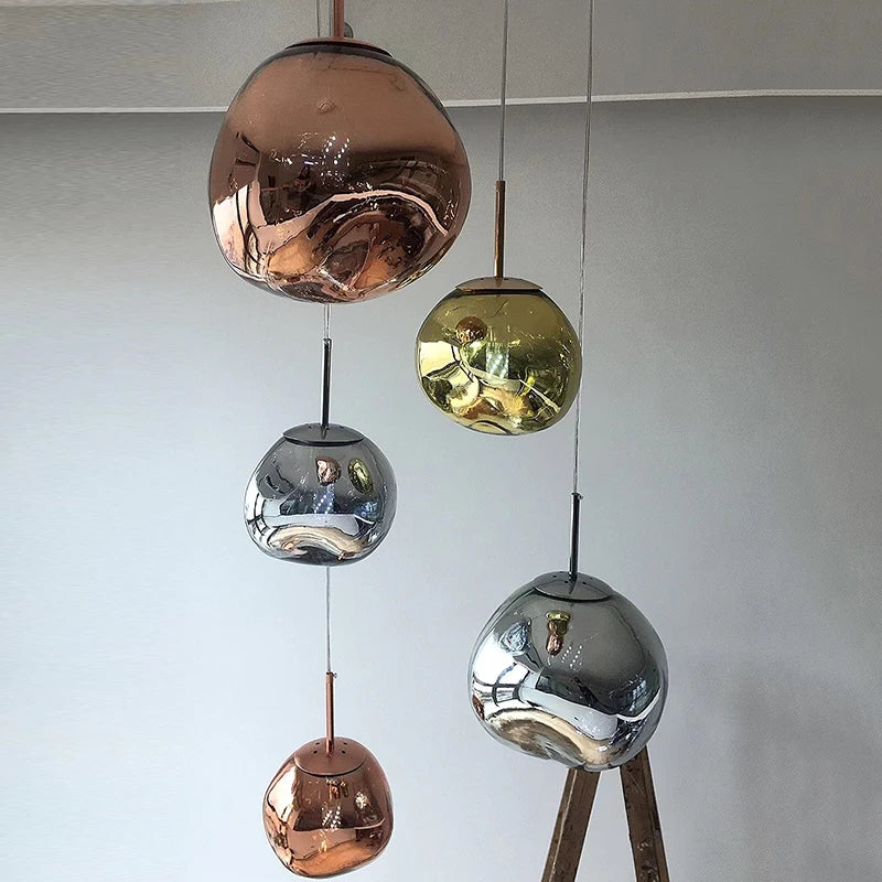 Modern Lava LED Pendant Lights Lighting LOFT Living Room Bedroom Decoration Hanging Lamp Suspension Luminaria Cafe Light Fixture