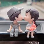 Charger l&#39;image dans la galerie, Car Accessories Cute Cartoon Love Couples Action Figure Figurines Balloon Ornament Auto Interior Dashboard for Girls Gifts Drop
