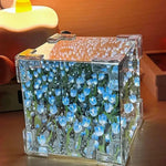 Charger l&#39;image dans la galerie, NEW Creative Diy Tulip Flower Sea Cube Three-Dimensional Small Night Lamp Material Package for Girlfriend Couple Girlfriend Gift

