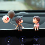 Charger l&#39;image dans la galerie, Cute Cartoon Couples Car Decoration Accessories Romantic Figurines Balloon Ornament Auto Interior Dashboard Accessories Gifts
