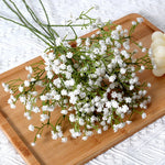 Charger l&#39;image dans la galerie, 90Heads 52cm White Artificial Flowers Wedding DIY Bouquet Decoration Arrangement Plastic Babies Breath Fake Flower Home Decor
