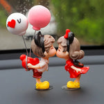 Charger l&#39;image dans la galerie, Car Accessories Cute Cartoon Love Couples Action Figure Figurines Balloon Ornament Auto Interior Dashboard for Girls Gifts Drop
