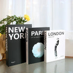 Charger l&#39;image dans la galerie, 3Pcs Fashion Fake Books Living Room Decoration Designer Books Coffee Table Ornaments Club Hotel Room Villa Prop Books Decoration
