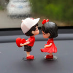 Charger l&#39;image dans la galerie, Car Accessories Cute Cartoon Love Couples Action Figure Figurines Balloon Ornament Auto Interior Dashboard for Girls Gifts Drop
