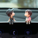 Charger l&#39;image dans la galerie, Cute Cartoon Couples Car Decoration Accessories Romantic Figurines Balloon Ornament Auto Interior Dashboard Accessories Gifts
