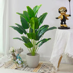 Charger l&#39;image dans la galerie, 1pc Artificial Plants Large Tropical Palm Tree Fake Banana Plants Leaves Real Touch Plastic Monstera For Home Garden Party Decor
