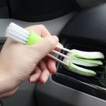 Charger l&#39;image dans la galerie, 2In1 Car Air-Conditioner Outlet Cleaning Tool Multi-purpose Dust Brush Car Interior Multi-purpose Brush Car Grille Cleaner Brush
